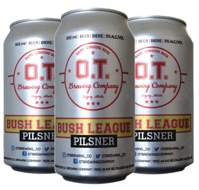 OT BREW BUSH LEAGUE PILSNER 473ML 4PK CAN