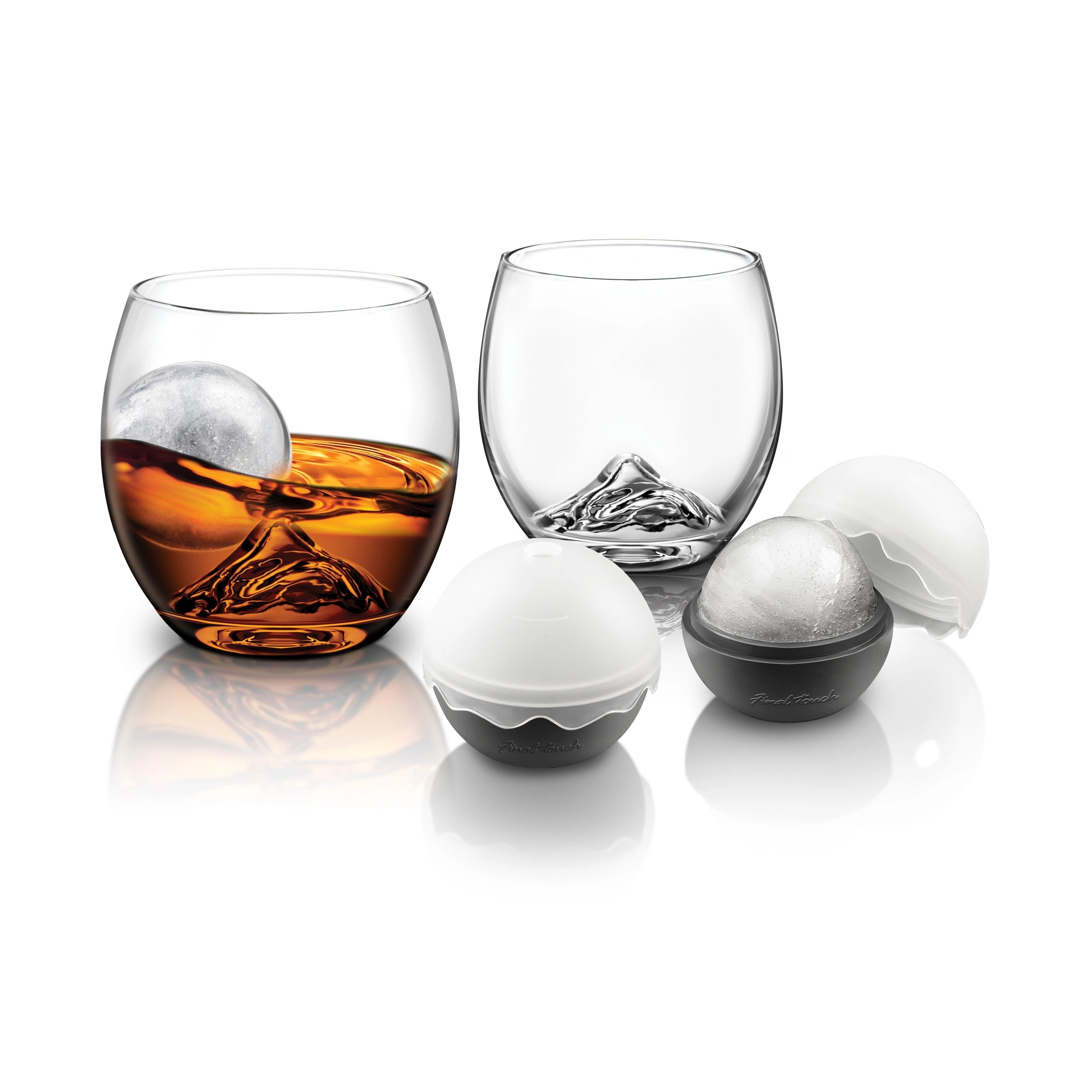 FINAL TOUCH ON THE ROCKS WHISKEY SET 4PC GS304