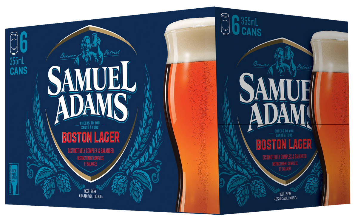 SAMUEL ADAMS BOSTON LAGER 355ML 6PK CAN
