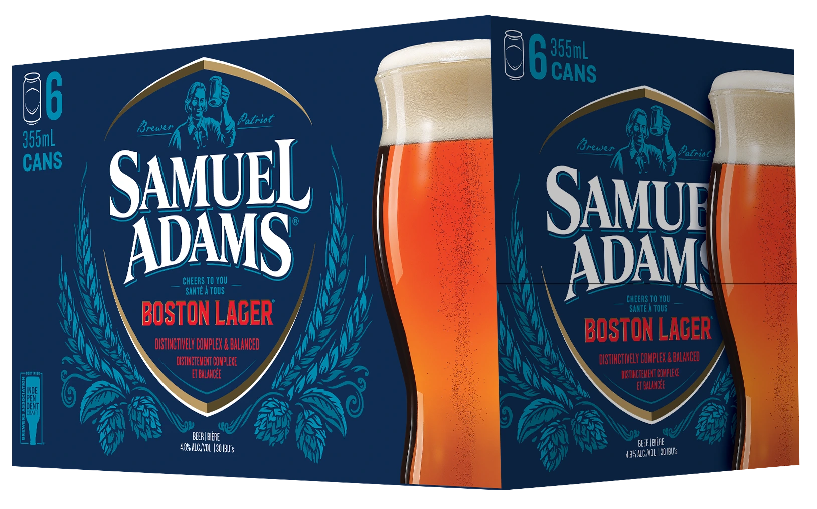 SAMUEL ADAMS BOSTON LAGER 355ML 6PK CAN