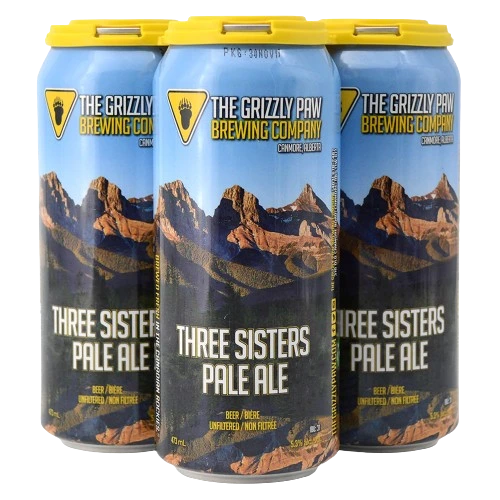 GRIZZLY PAW 3 SISTERS PALE ALE 473ML 4PK CAN