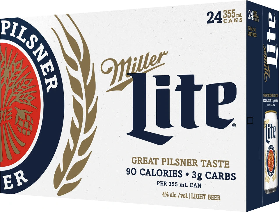 MILLER LITE 355ML 24PK CAN