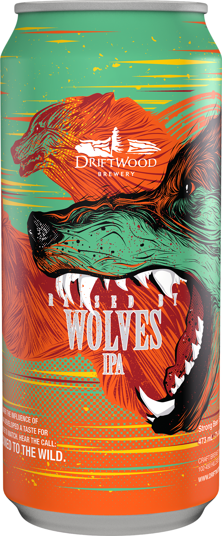 DRIFTWOOD RAISED BY WOLVES IPA 473ML 4PK CAN