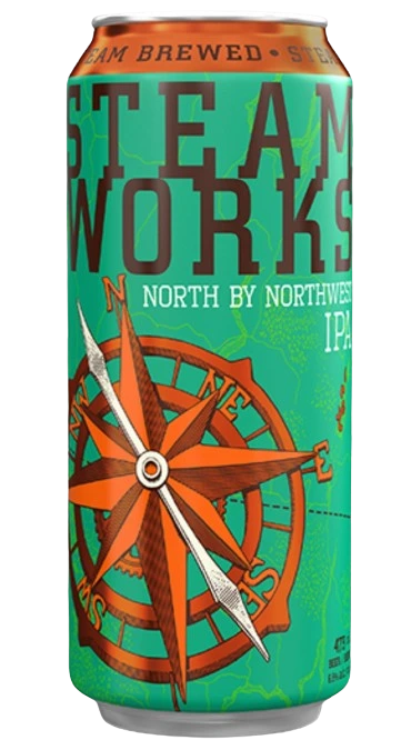 STEAMWORKS NORTH BY NORTHWEST IPA 473ML CAN