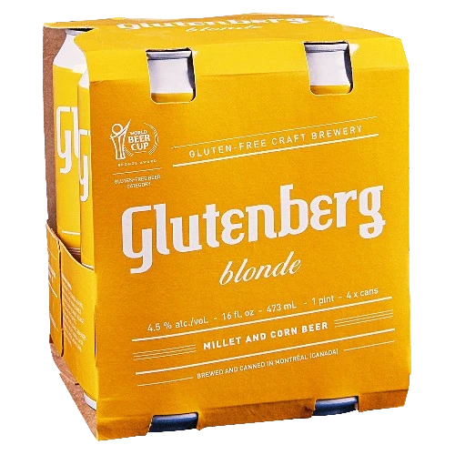 GLUTENBERG BLONDE ALE 473ML 4PK CAN