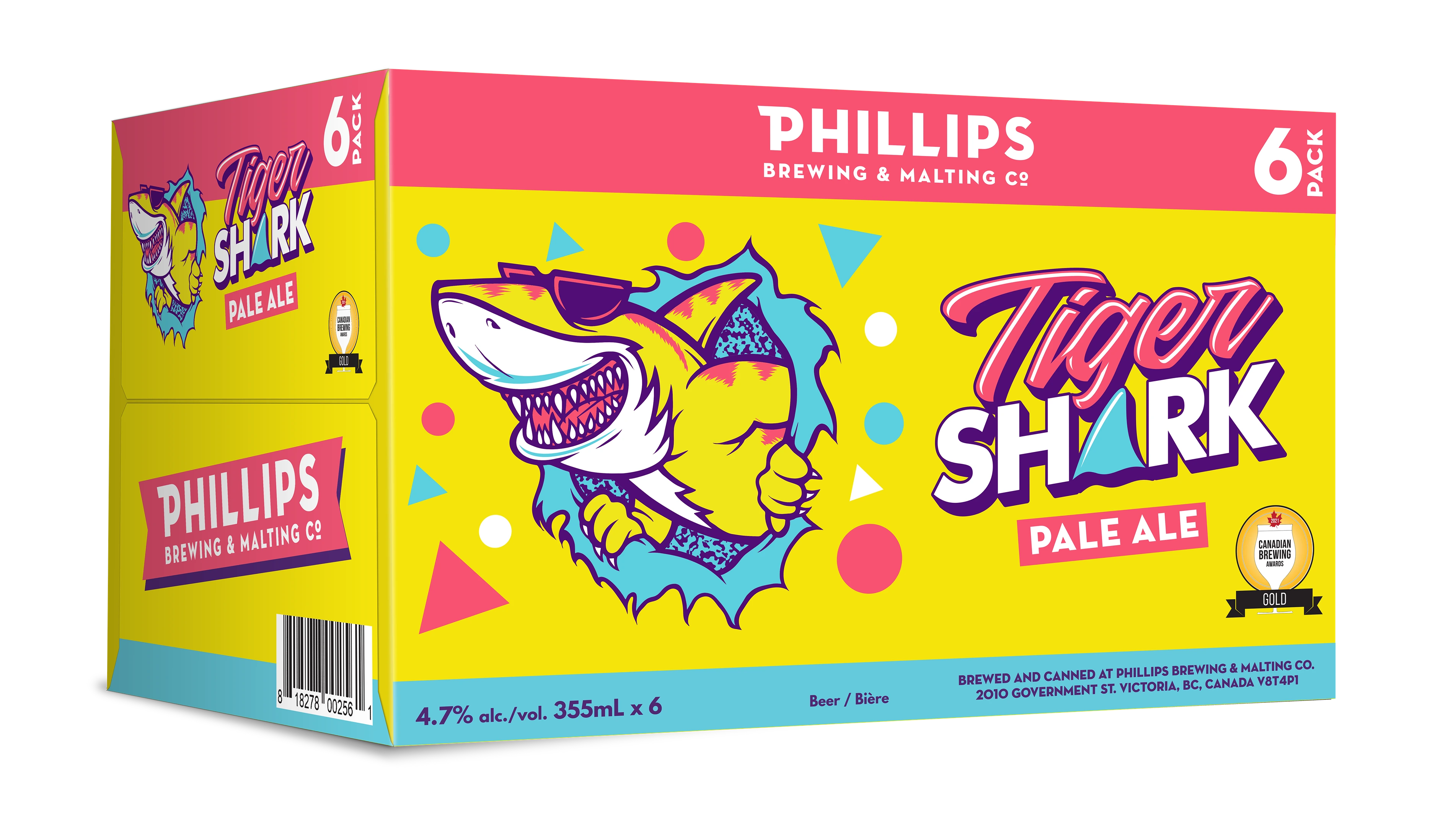 PHILLIPS TIGER SHARK CITRA PALE ALE 355ML 6PK CAN