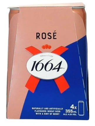 KRONENBOURG 1664 ROSE 355ML 4PK CAN