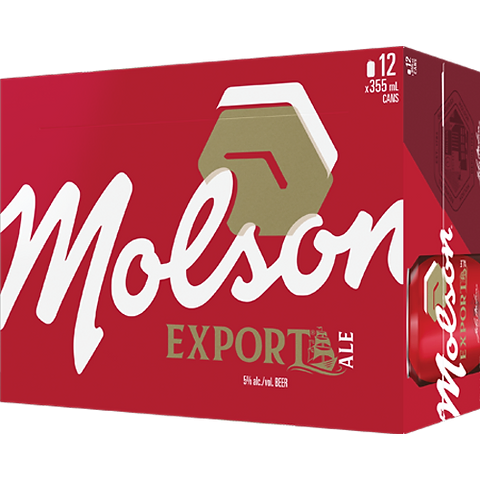 MOLSON EXPORT ALE 355ML 12PK CAN