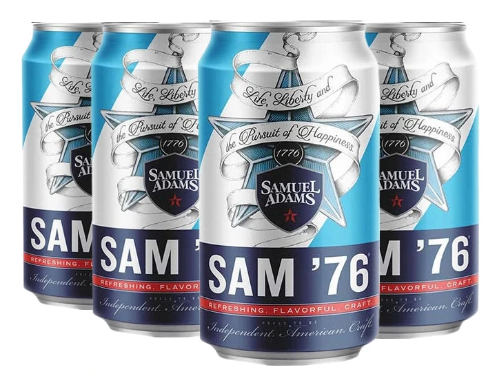 SAMUEL ADAMS 76 LIGHT LAGER 355ML 6PK CAN