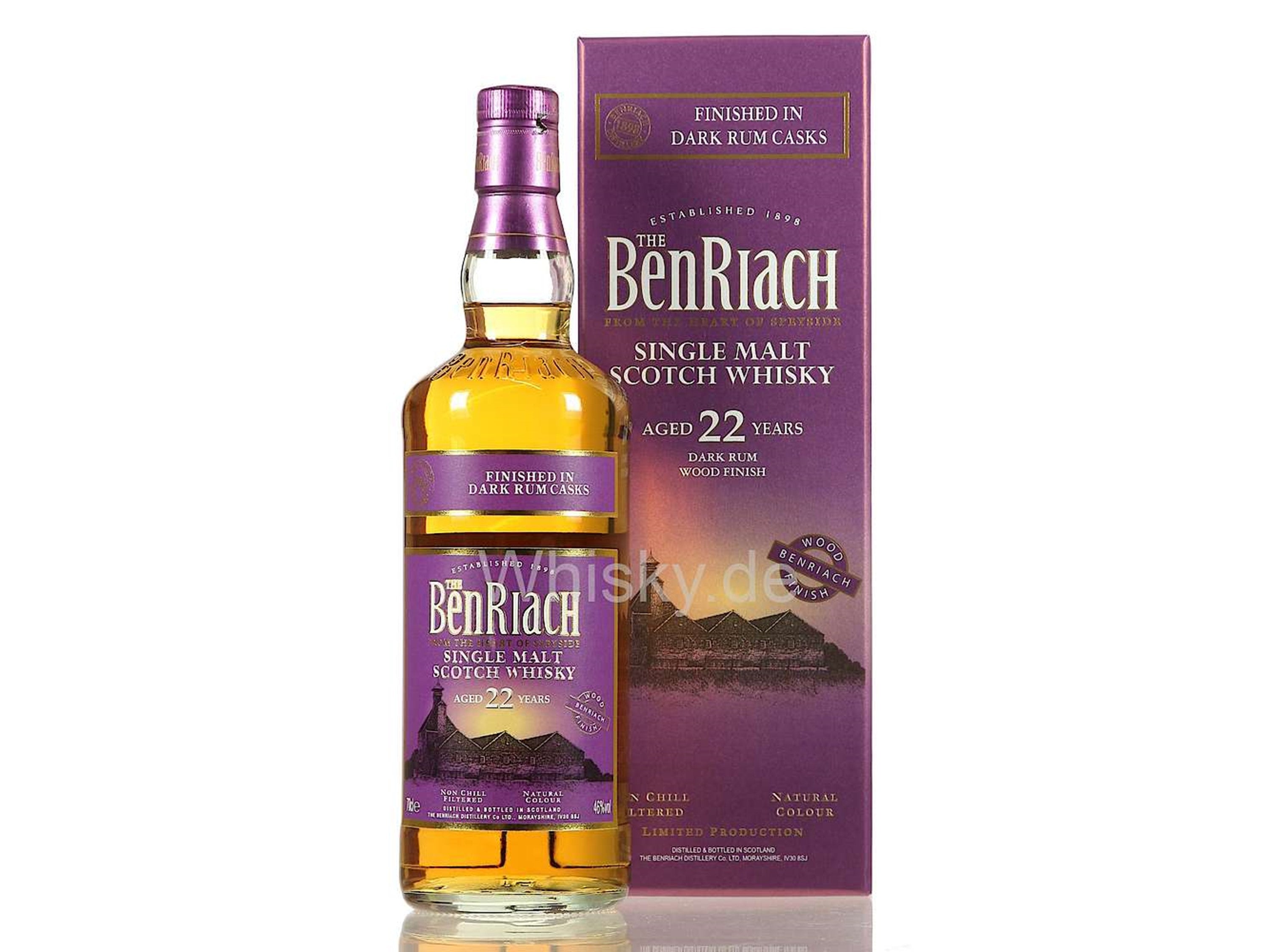 BENRIACH 22YR DARK RUM FINISH SCOTCH 700ML