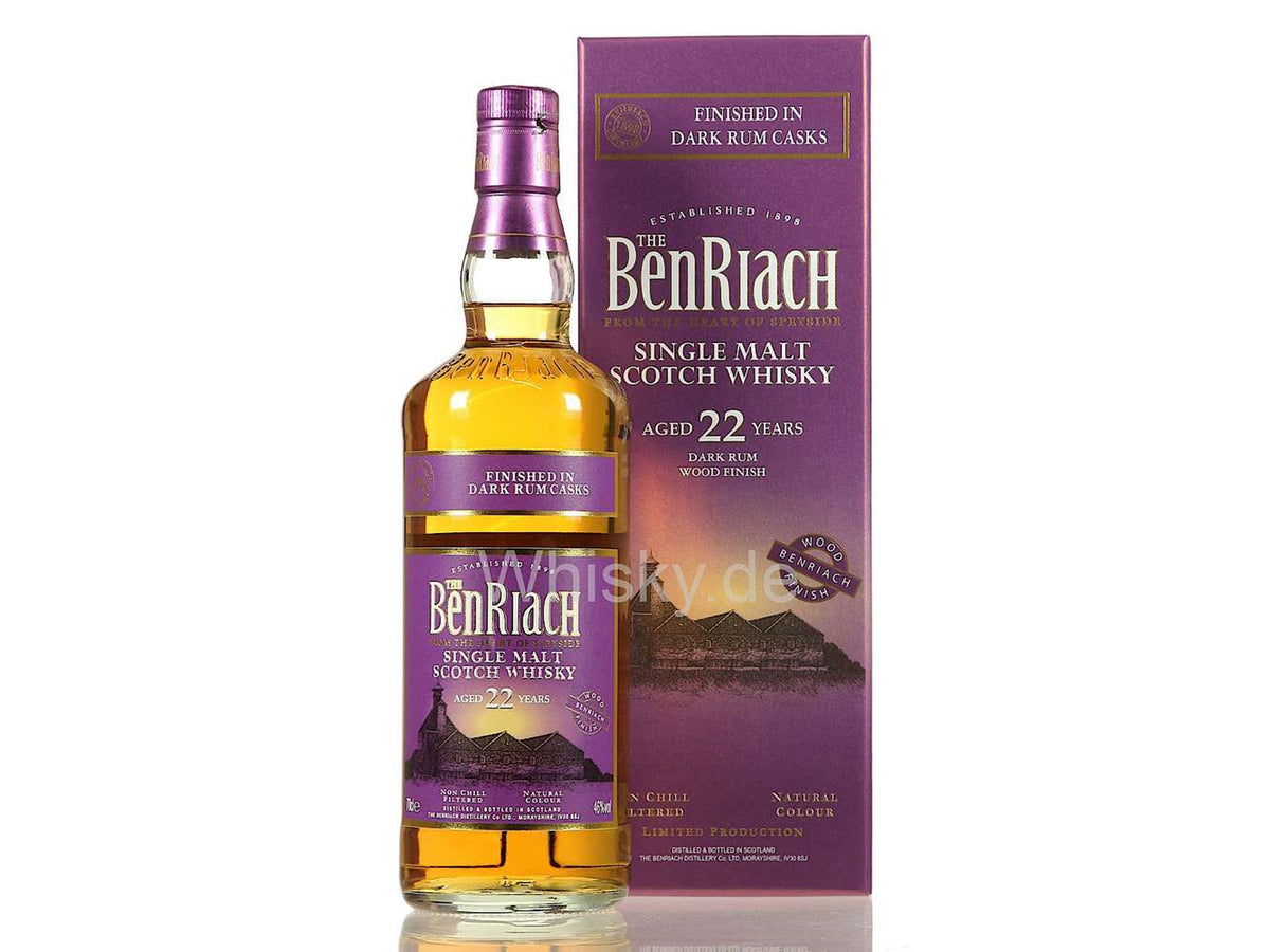 BENRIACH 22YR DARK RUM FINISH SCOTCH 700ML
