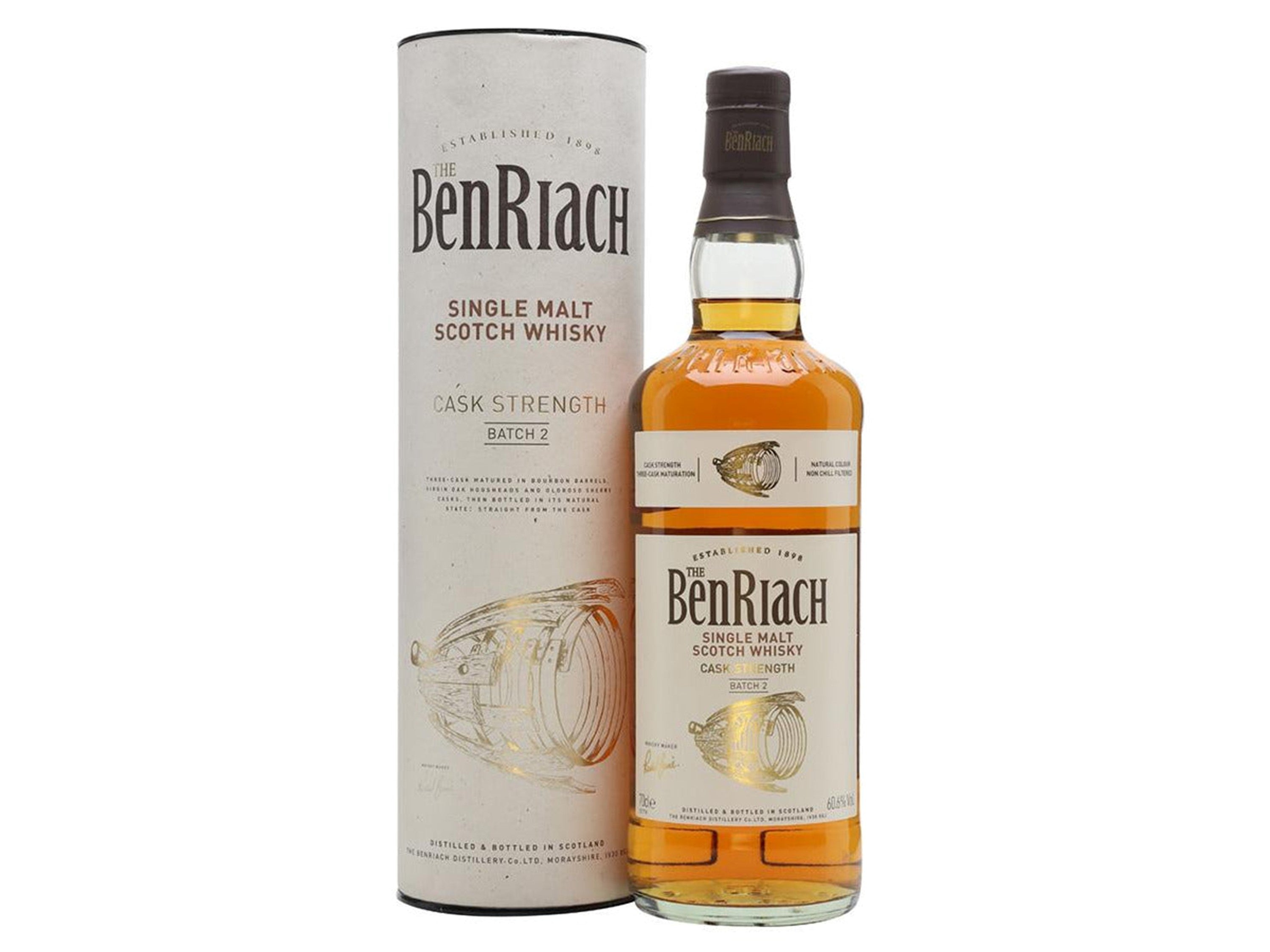 BENRIACH CASK STRENGTH BATCH 2 SCOTCH 700ML