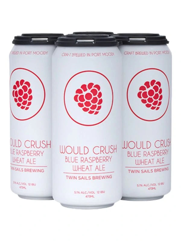 TWIN SAILS WOULD CRUSH BLUE RASP WHEAT ALE 473ML 4PK CAN