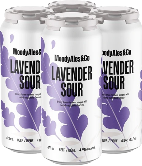 MOODY ALES LAVENDER SOUR 473ML 4PK CAN