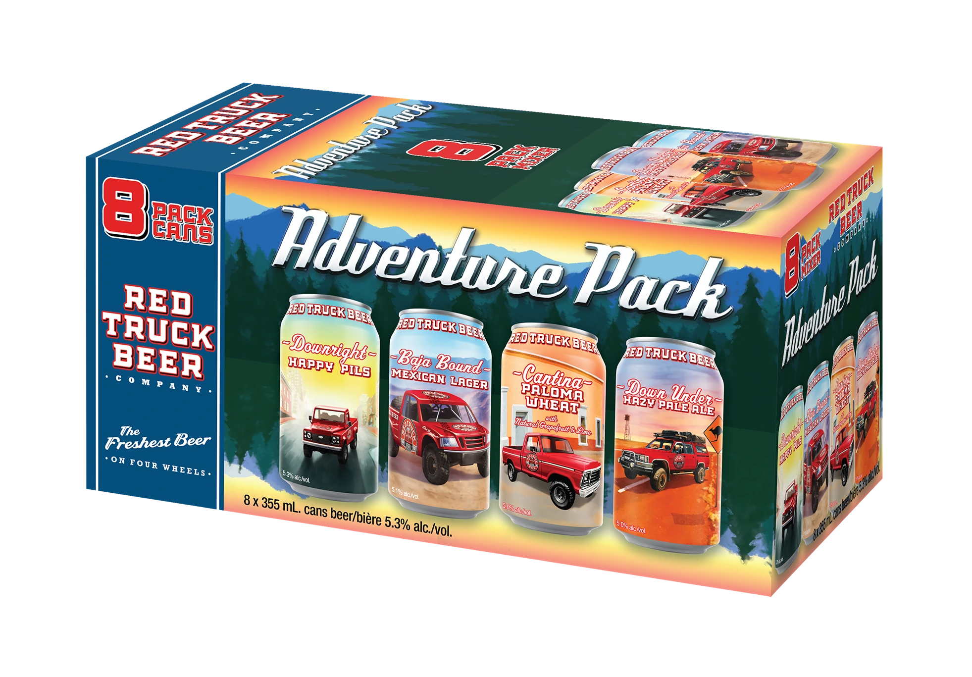 RED TRUCK ADVENTURE PACK MIXER 355ML 8PK CAN