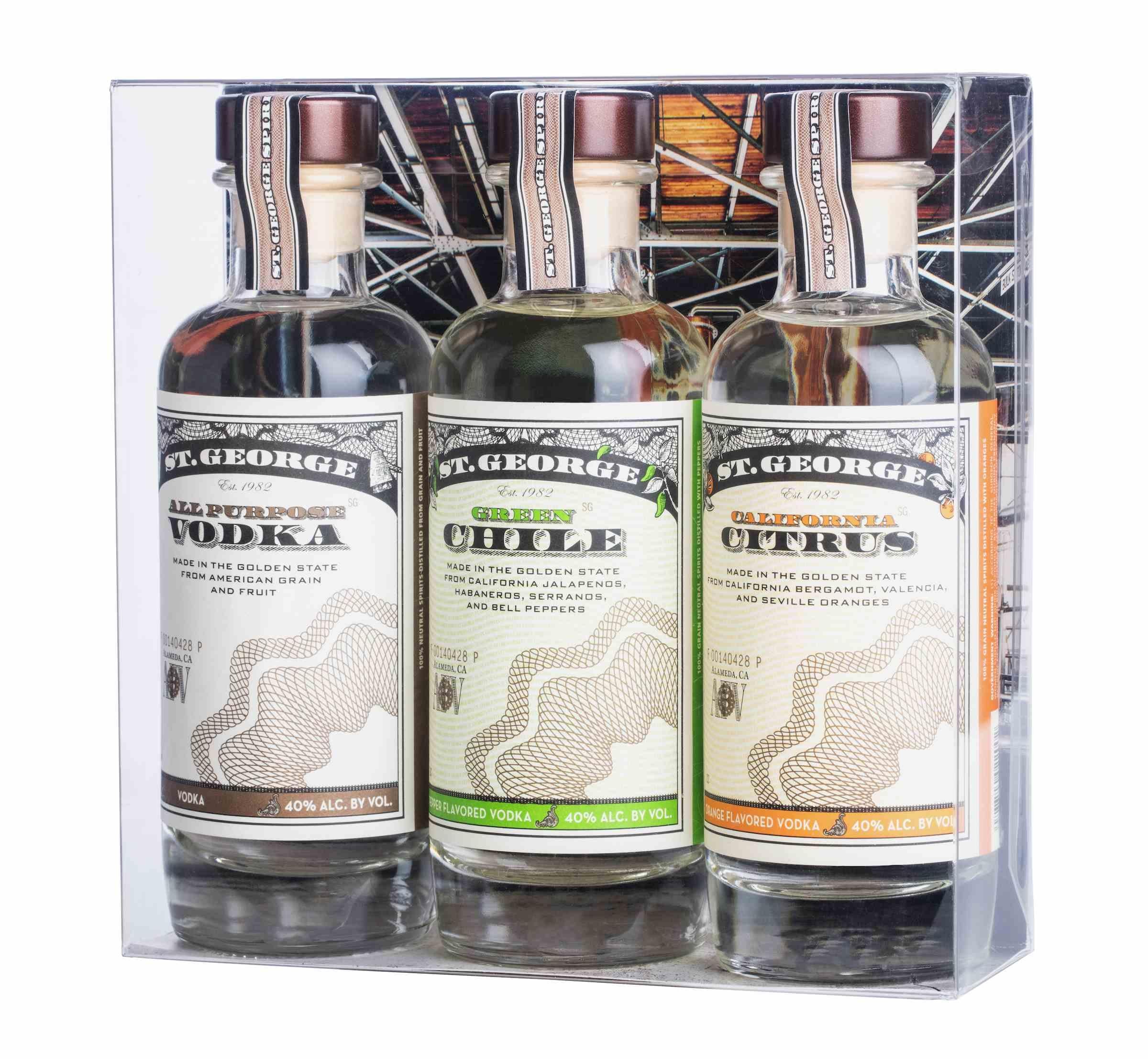ST GEORGE SPIRITS VODKA COMBO 200ML 3PK