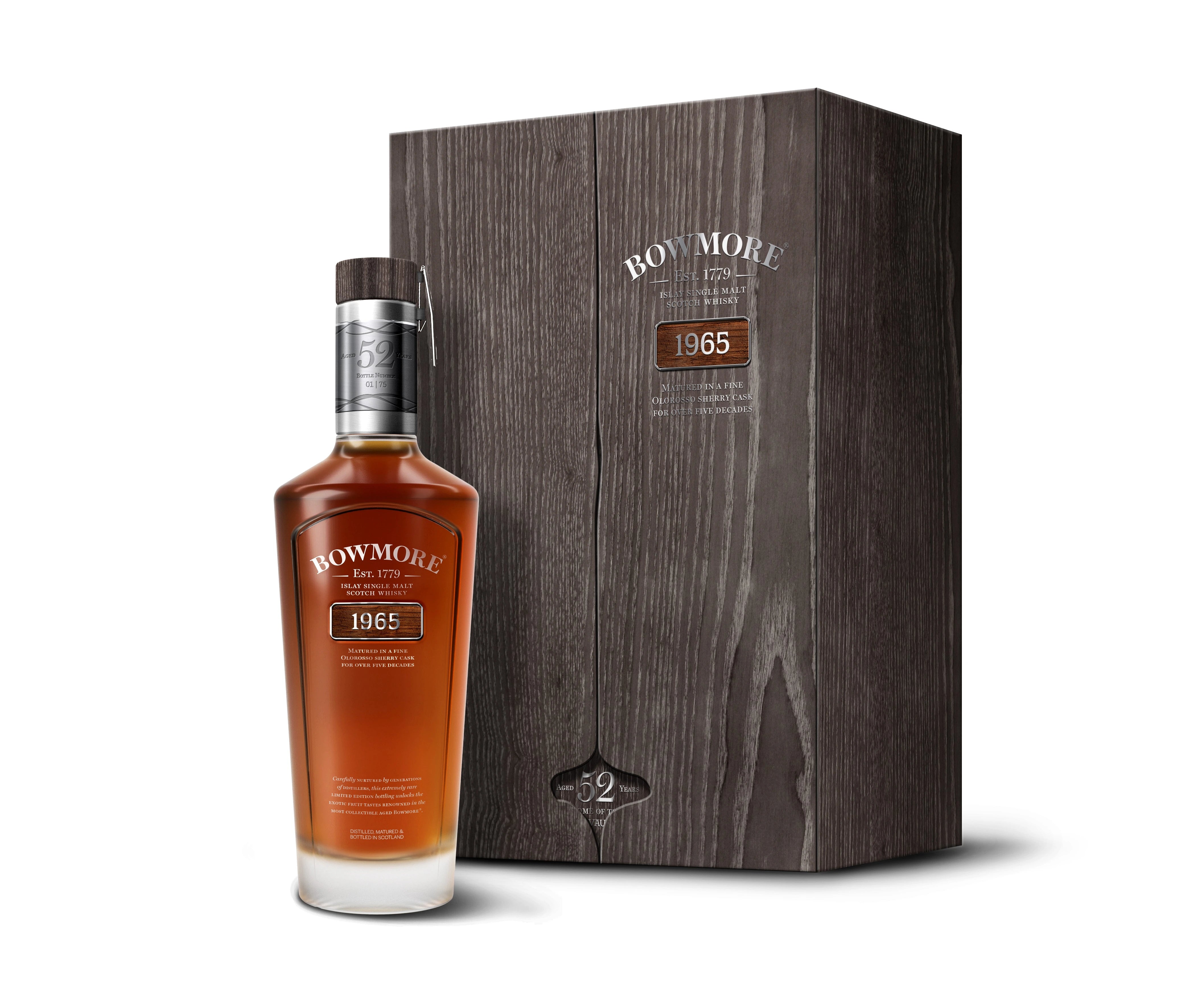 BOWMORE 1965 52YR SINGLE MALT SCOTCH WHISKY 700ML