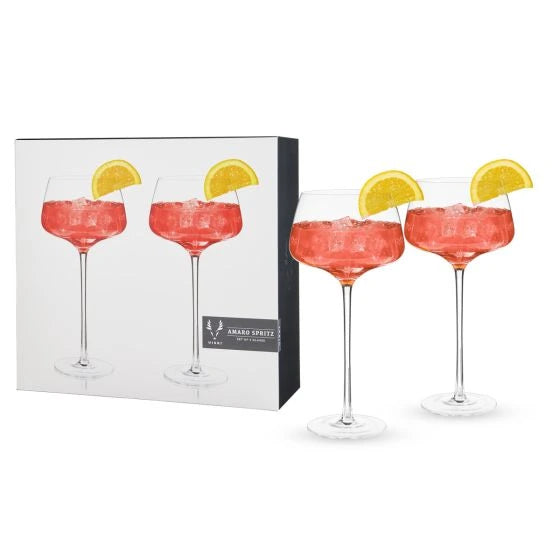 VISKI RAYE AMARO SPRITZ GLASSES