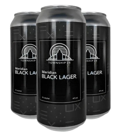 TOWNSHIP 24 MERIDIAN BLACK LAGER 473ML 4PK CAN