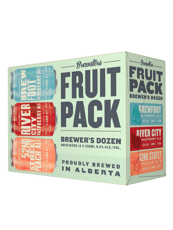 BREWSTERS FRUIT PACK MIXER 355ML 12PK CAN