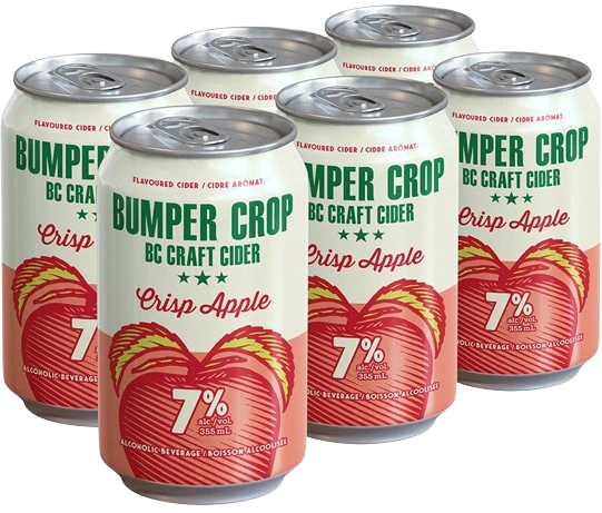 BUMPER CROP APPLE CIDER 355ML 6PK CAN