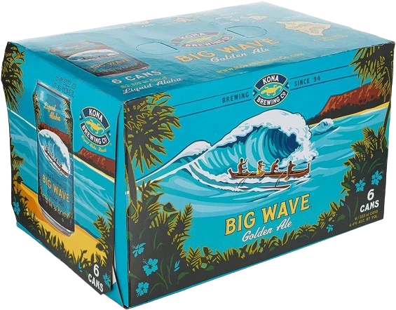 KONA BIG WAVE GOLDEN ALE 355ML 6PK CAN