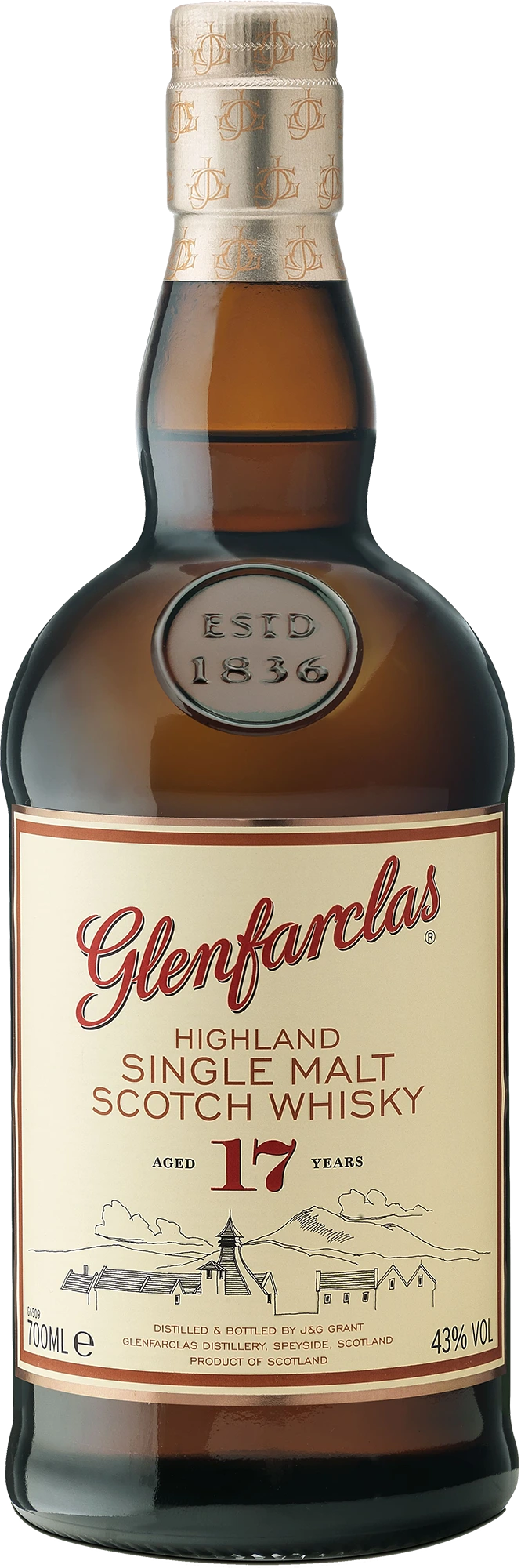 GLENFARCLAS 17YR SCOTCH WHISKY 700ML