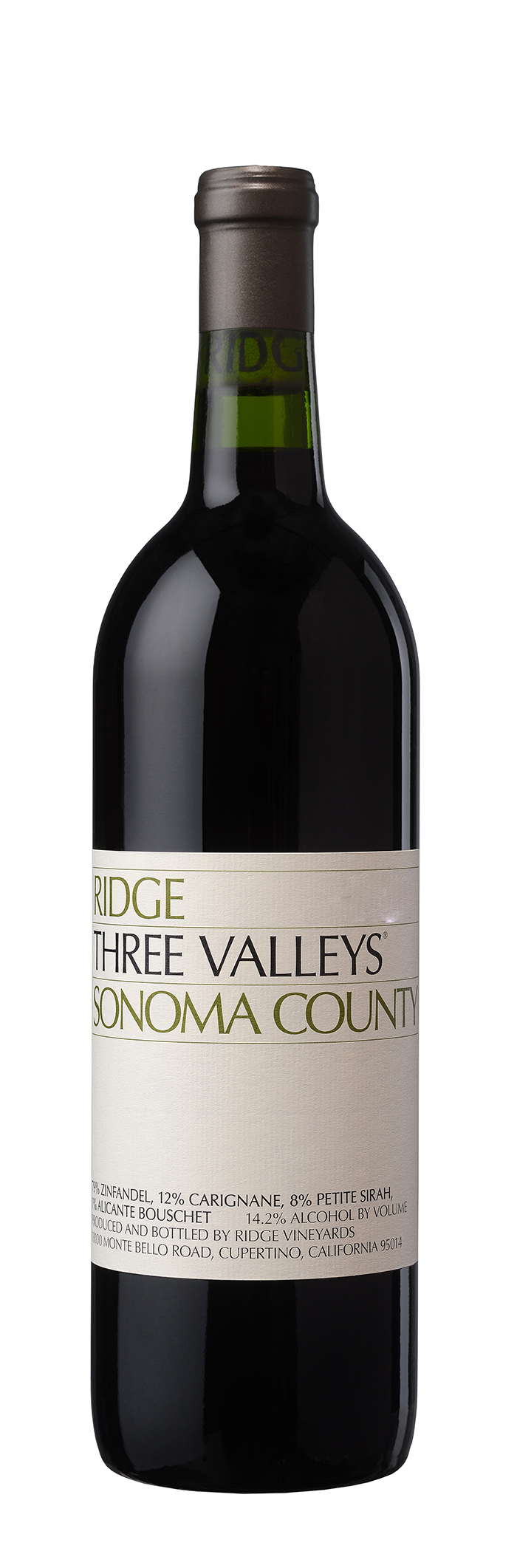 RIDGE THREE VALLEYS ZINFANDEL 750ML @ MacTaggart [1010200]