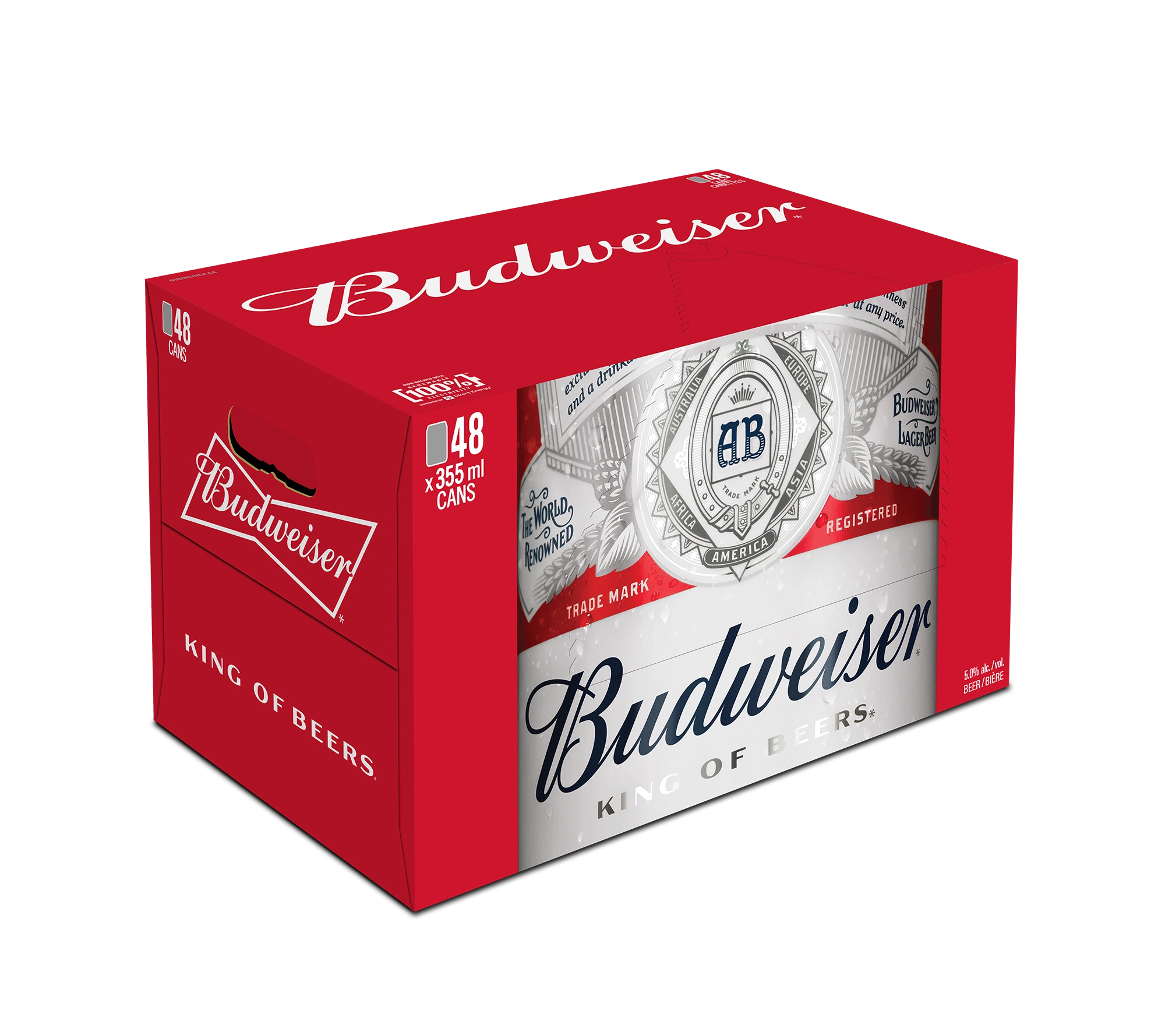 BUDWEISER 355ML 48PK CAN
