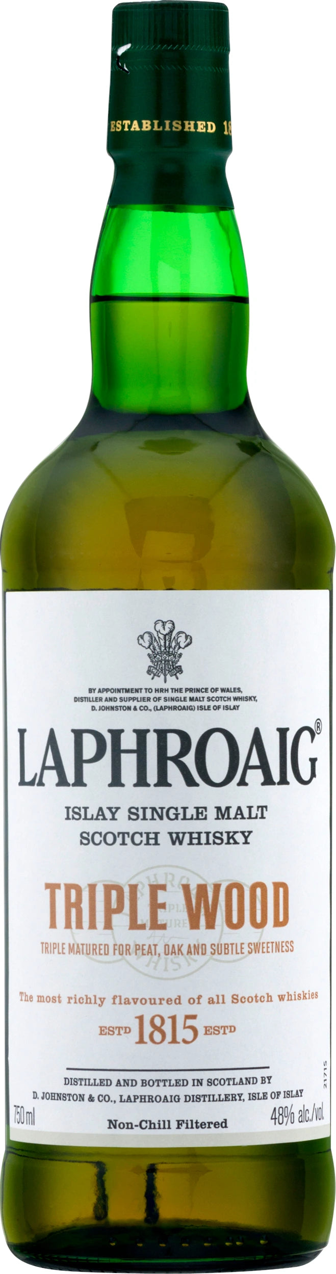 LAPHROAIG TRIPLE WOOD SINGLE MALT SCOTCH WHISKY 750ML