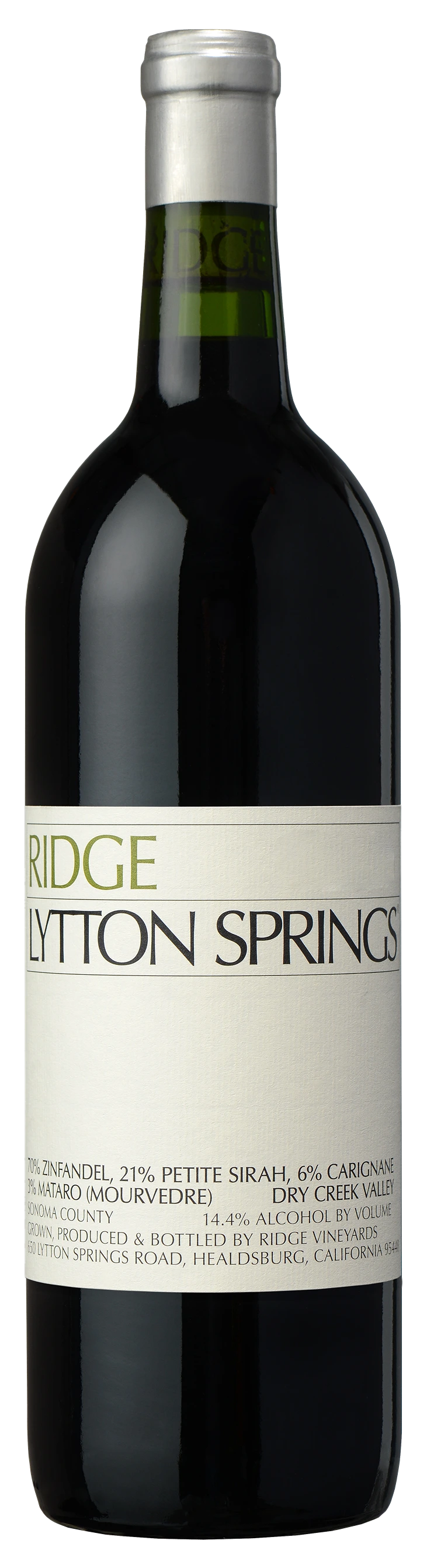 RIDGE VINEYARDS LYTTON SPRINGS ZINFANDEL 750ML