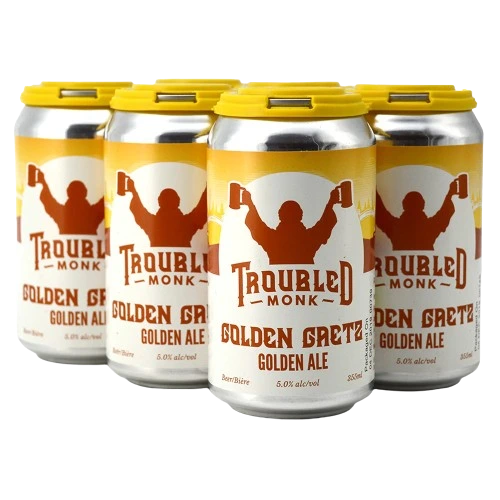 TROUBLED MONK GOLDEN GAETZ BLONDE ALE 355ML 6PK CAN