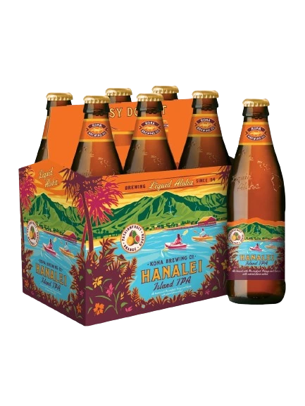 KONA HANALEI ISLAND IPA 355ML 6PK BT