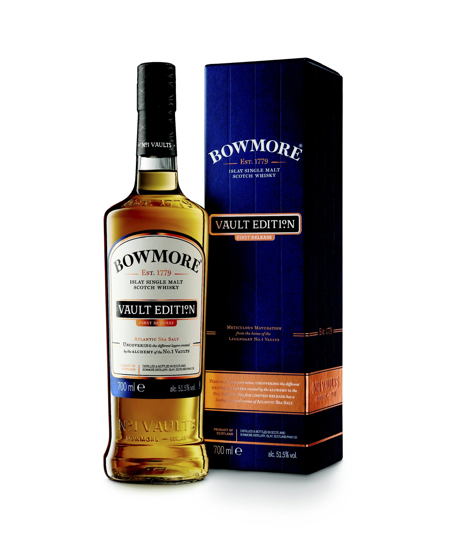 BOWMORE VAULT EDITION 1ST RELEASE ISLAY SINGLE MALT 750ML