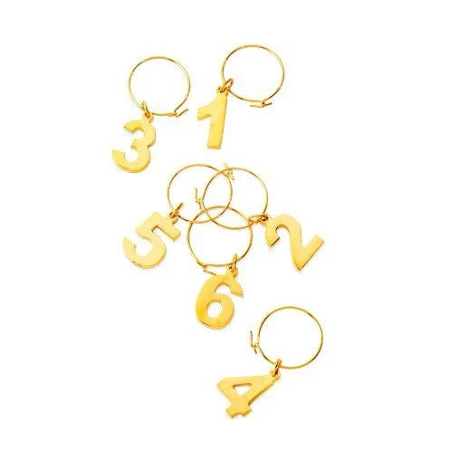 TRUE GOLD PLATED WINE CHARMS @ MacTaggart [1011617]