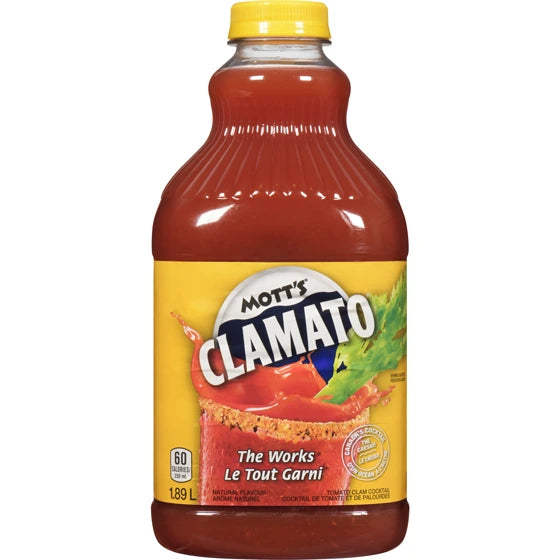 MOTTS CLAMATO JUICE THE WORKS 1.89L