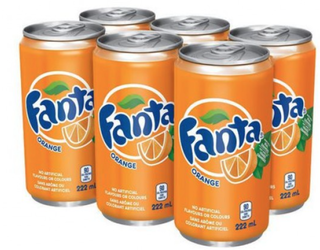 FANTA ORANGE 222ML 6PK CAN