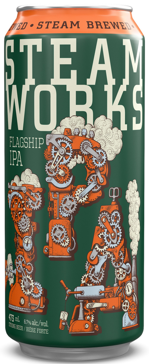 STEAMWORKS FLAGSHIP IPA 473ML CAN