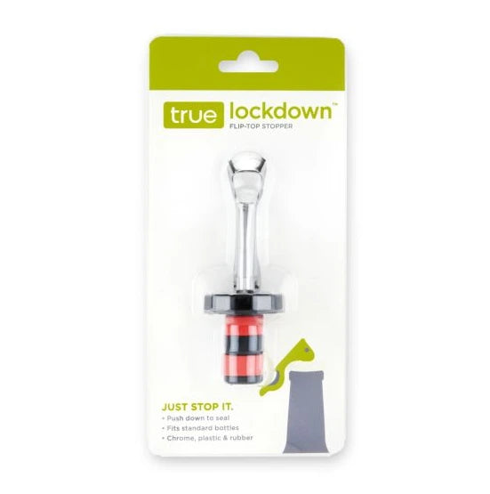 TRUE FLIP TOP WINE BOTTLE STOPPER