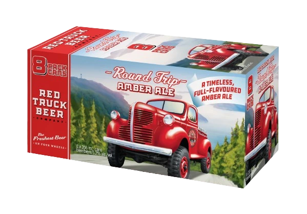 RED TRUCK ROUND TRIP AMBER ALE 355ML 8PK CAN