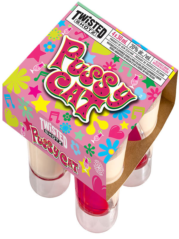 TWISTED SHOTZ PUSSY CAT 30ML 4PK @ Kelowna [1012764]