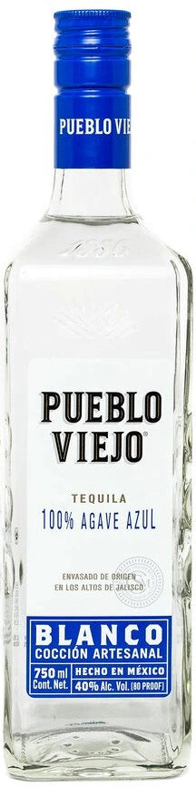 PUEBLO VIEJO TEQUILA BLANCO 750ML