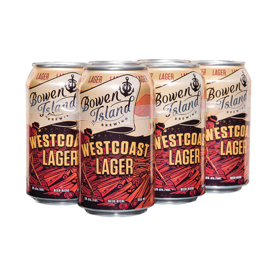 BOWEN ISLAND DEEP WEST COAST LAGER 355ML 6PK CAN