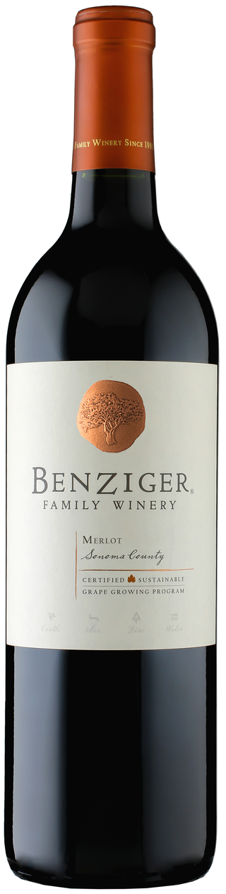 BENZIGER SONOMA COUNTY MERLOT 750ML