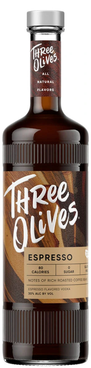 THREE OLIVES ESPRESSO VODKA 750ML