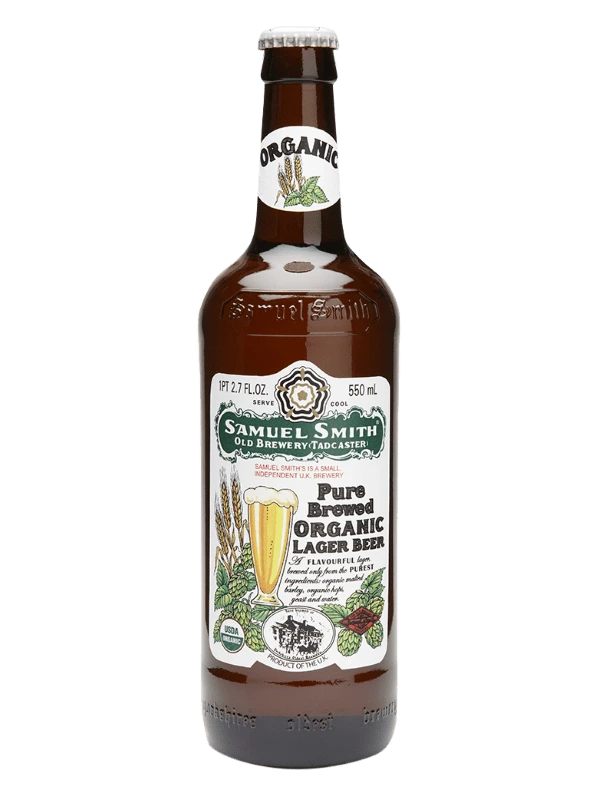 SAMUEL SMITH PURE BREWED ORGANIC LAGER 550ML BT
