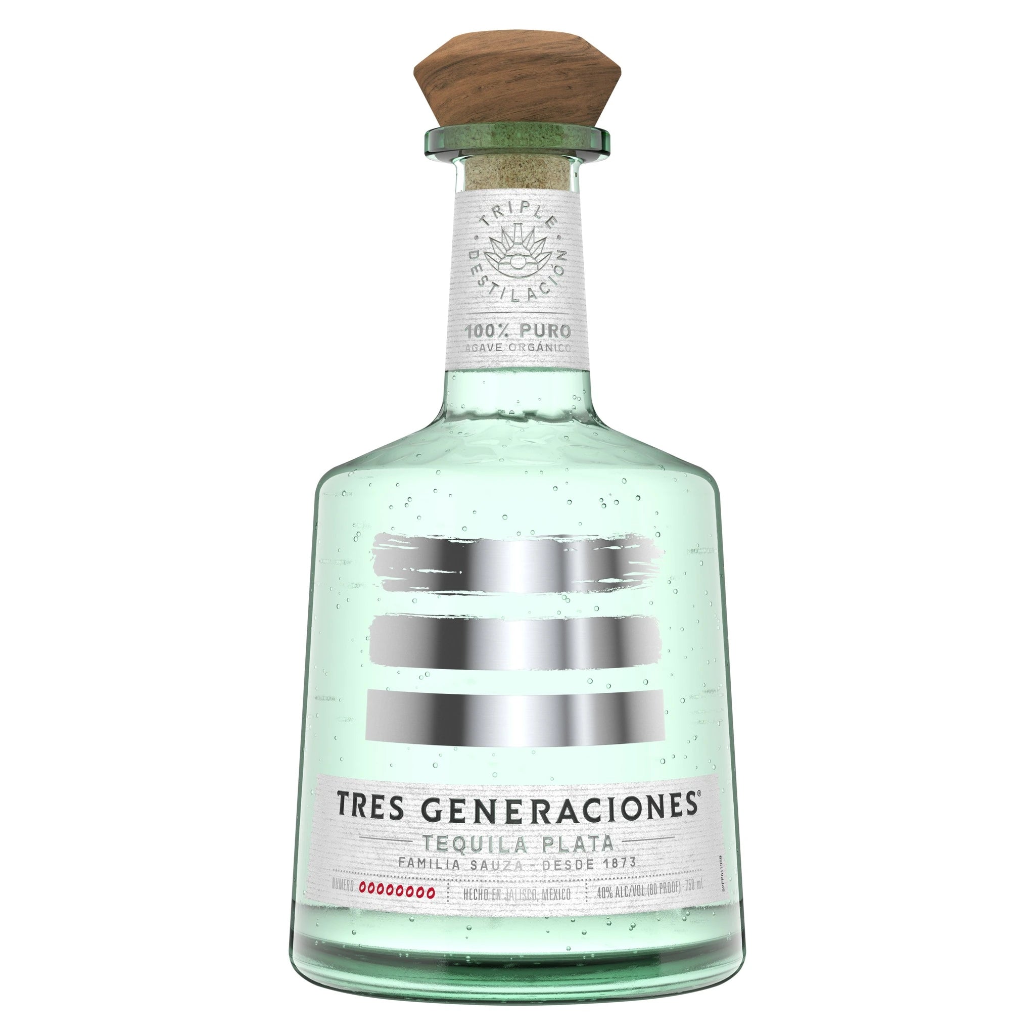 SAUZA TRES GENERACIONES PLATA BLANCO TEQUILA 750ML
