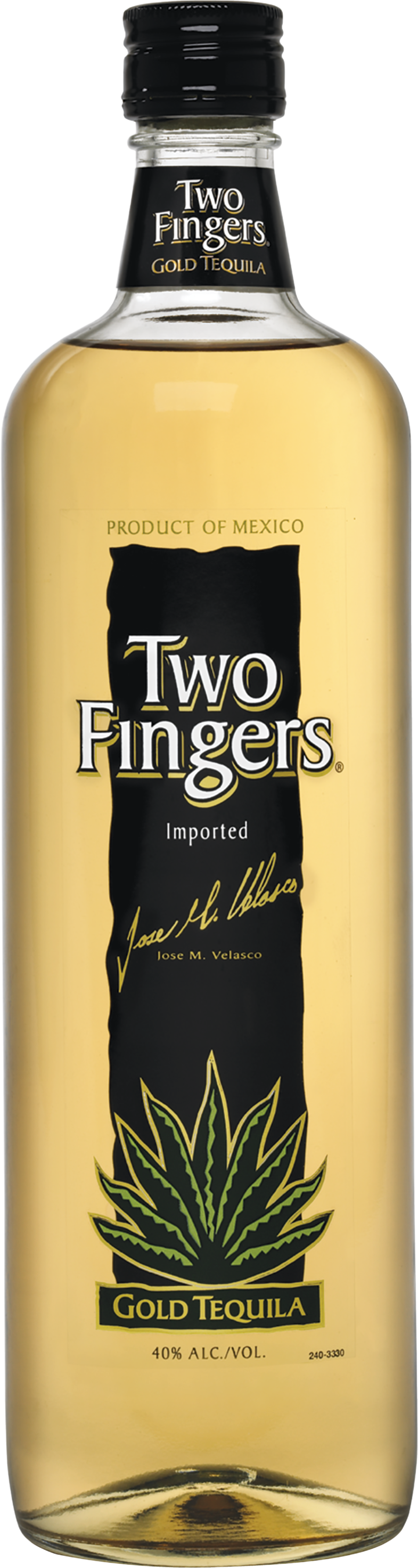 TWO FINGERS GOLD TEQUILA 750ML