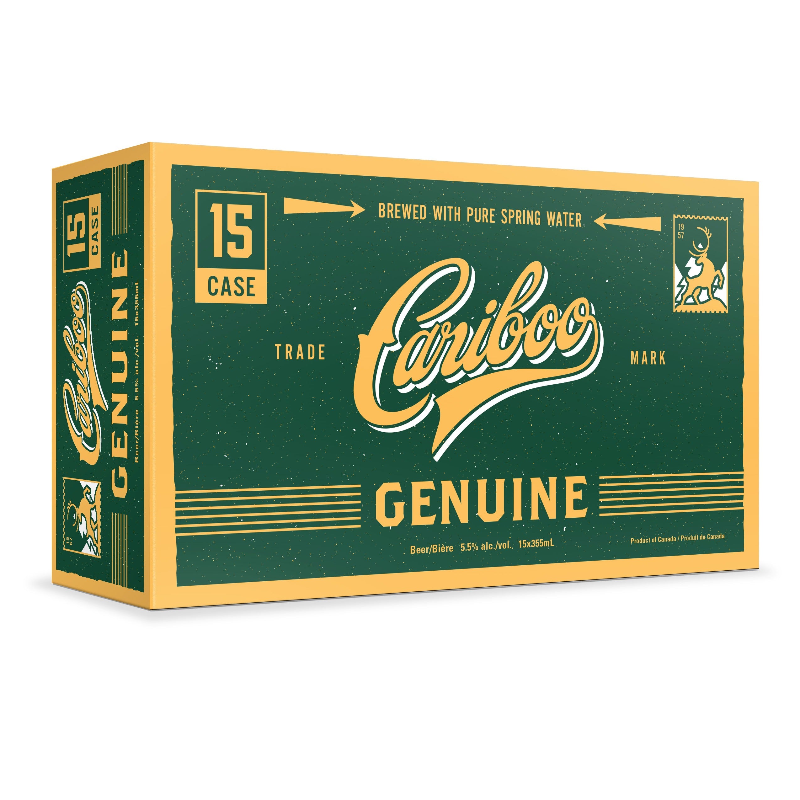 CARIBOO GENUINE DRAFT 355ML 15PK CAN