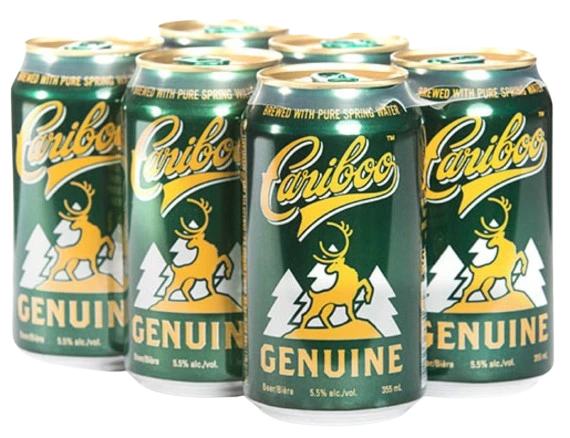 CARIBOO GENUINE DRAFT 355ML 6PK CAN